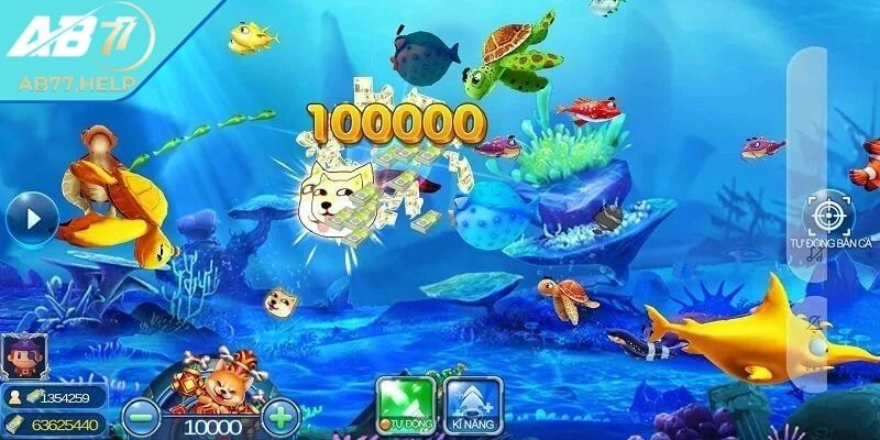 Vương Gia Đánh Cá AB77 - Săn Mồi Đại Dương Đầy Tiền Vàng 2 Vật phẩm trong game là tiền vàng quý giá
